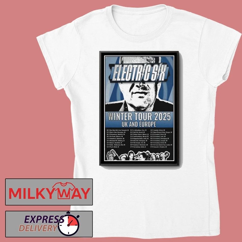 Electric Six Winter Tour 2025 Poster shirt