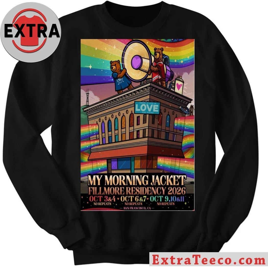 My Morning Jacket Shows at The Fillmore San Francisco, CA Oct 3-11, 2026 Poster Shirt