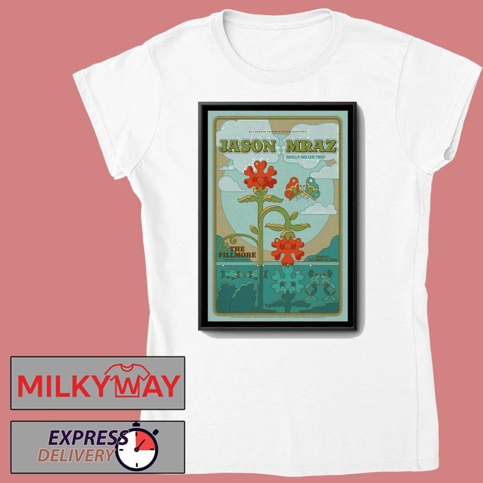 Jason Mraz The Fillmore, San Francisco Poster shirt