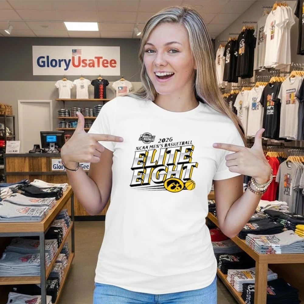 Iowa Hawkeyes Elite Eight March Madness Ncaa Men’s Basketball 2026 Shirt