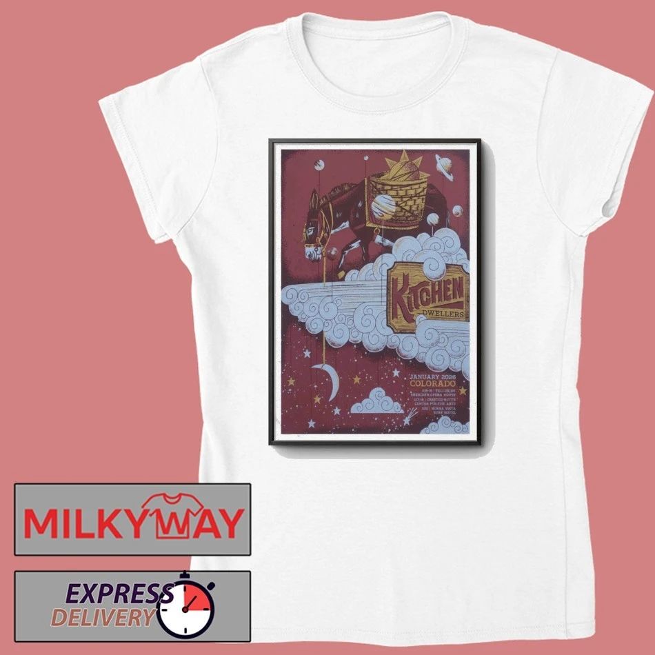 Kitchen Dwellers Ski Tour January 2026 Colorado Poster shirt