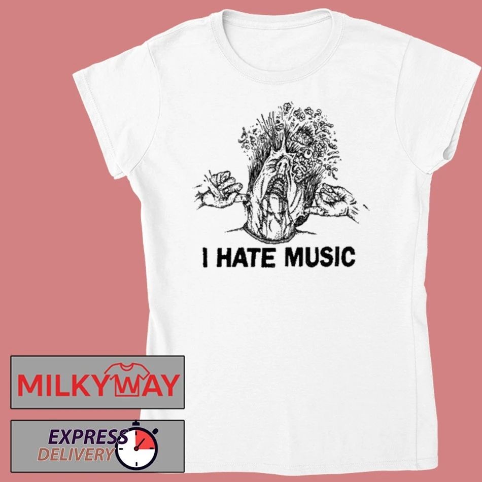 Maggot Death I Hate Music Shirt
