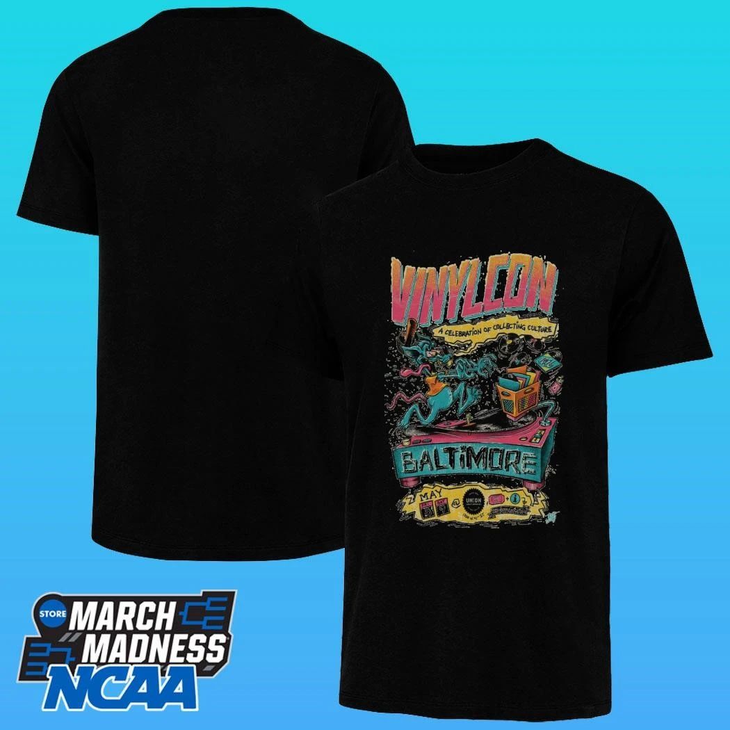 Vinylcon! May 8,9 2026 Baltimore Poster Shirt