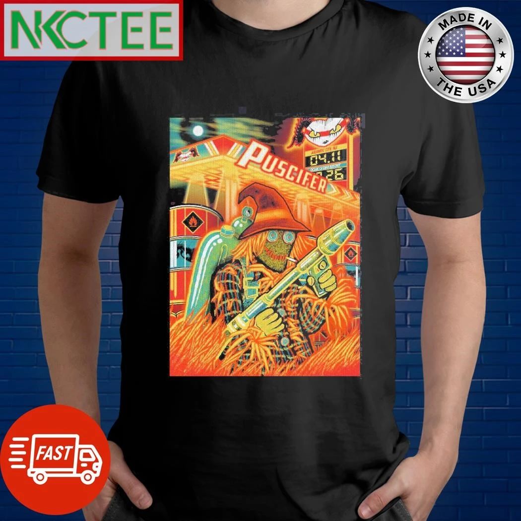 Puscifer Atlantic City New Jersey 2026 Gig Poster At Ocean Casino Resort On April 11 2026 shirt