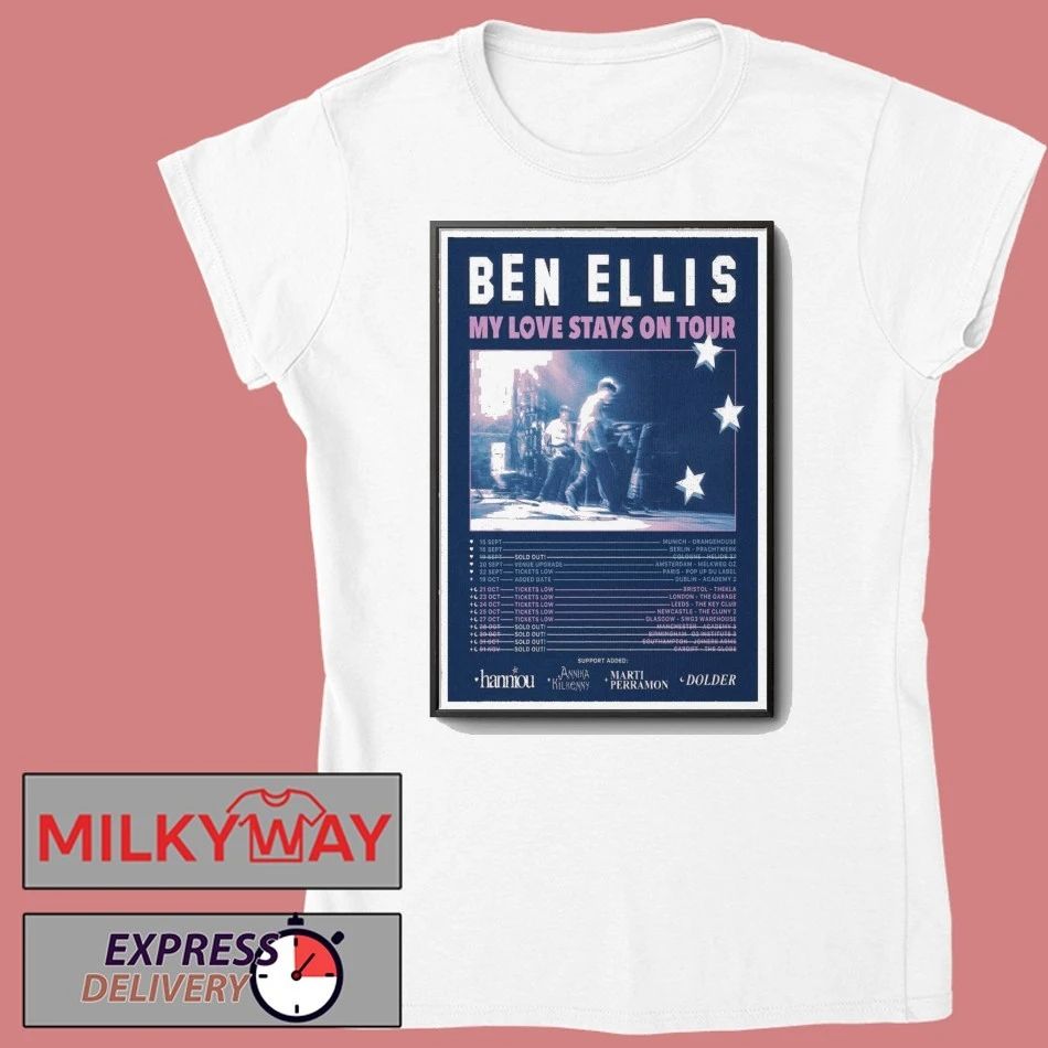 Ben Ellis 2025 Concert Tour Poster shirt