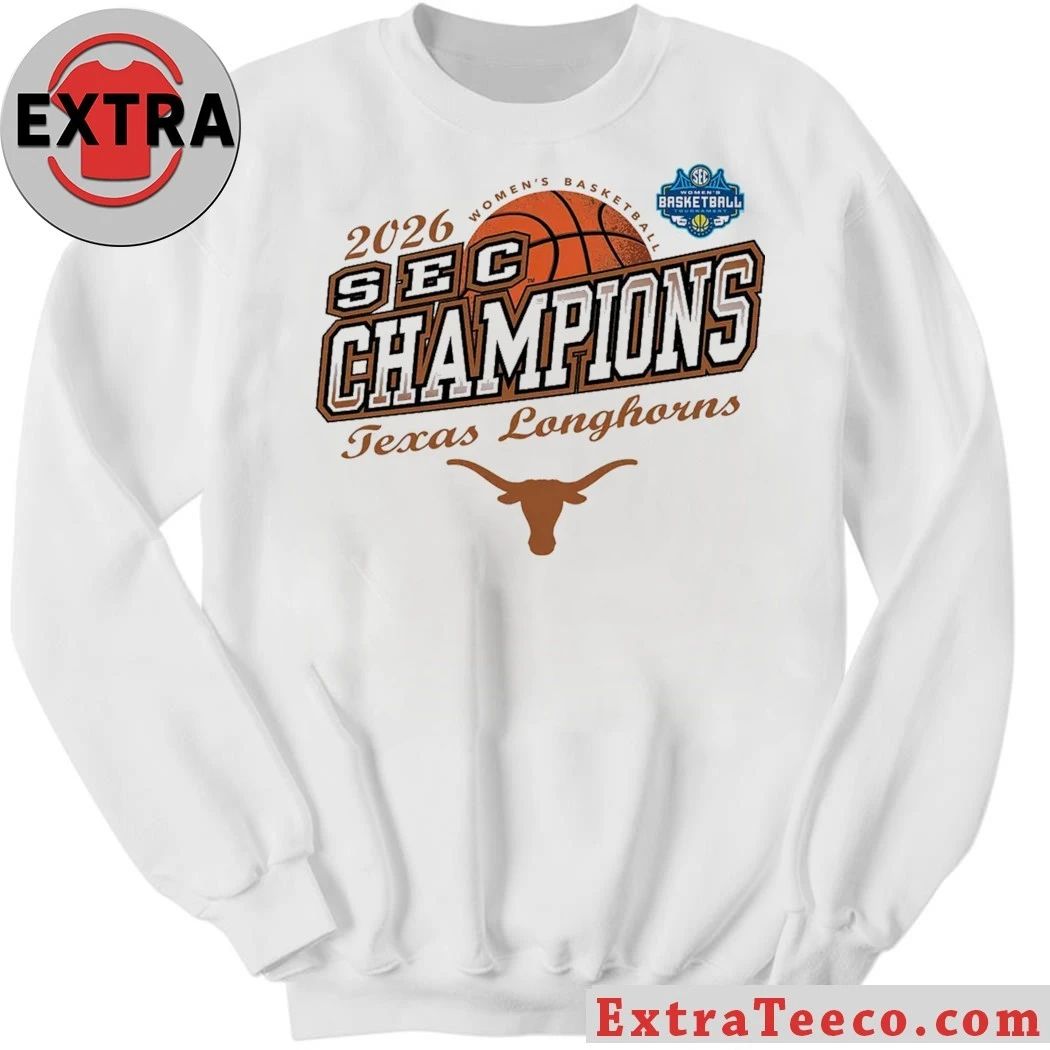 2026 Women’s Basketball SEC Conference Champs Texas Longhorns Locker Logo Shirt