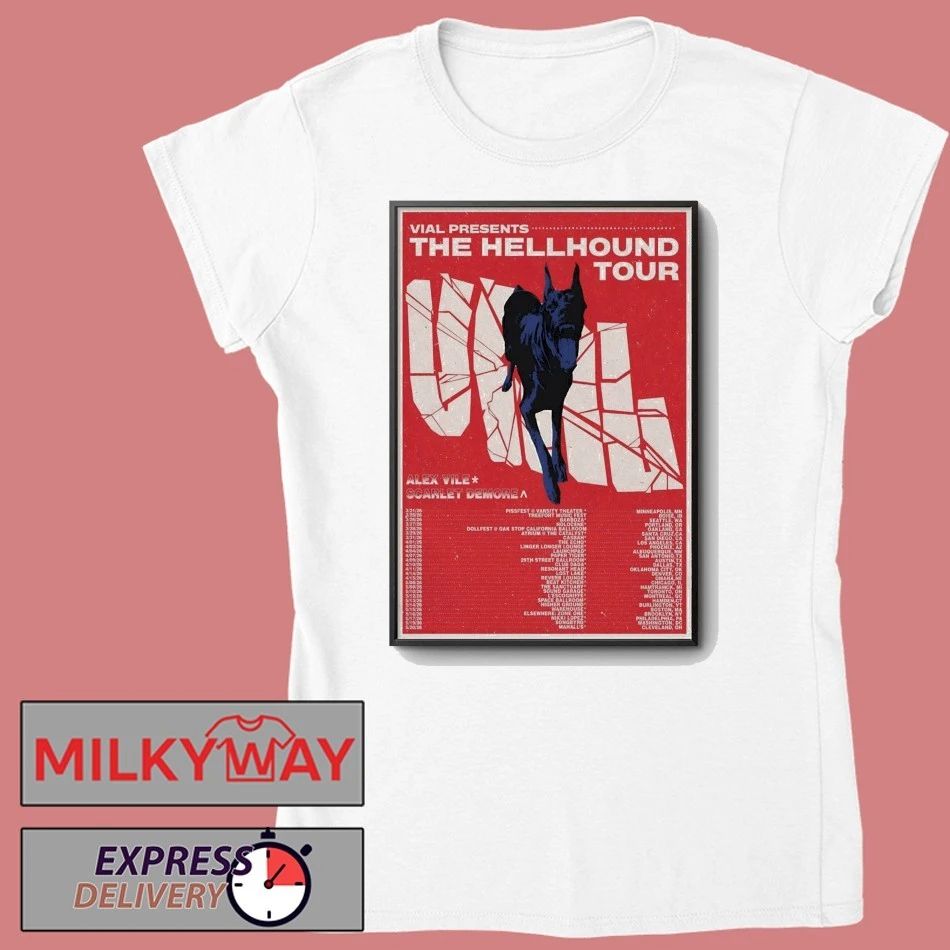 VIAL The Hellhound Tour 2026 Poster shirt