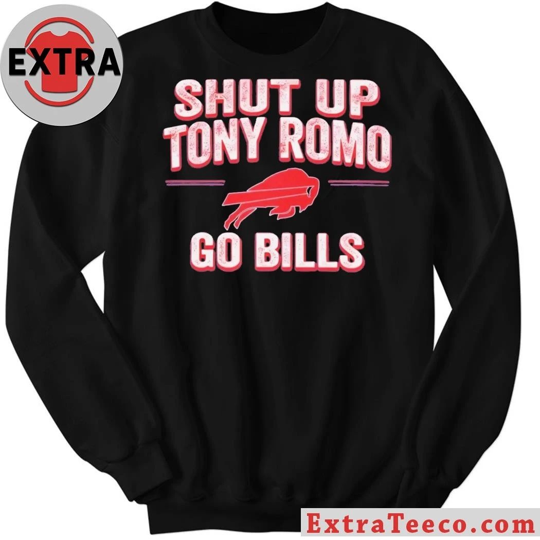 Original Shut Up Tony Romo Go Bills Logo 2026 T-Shirt
