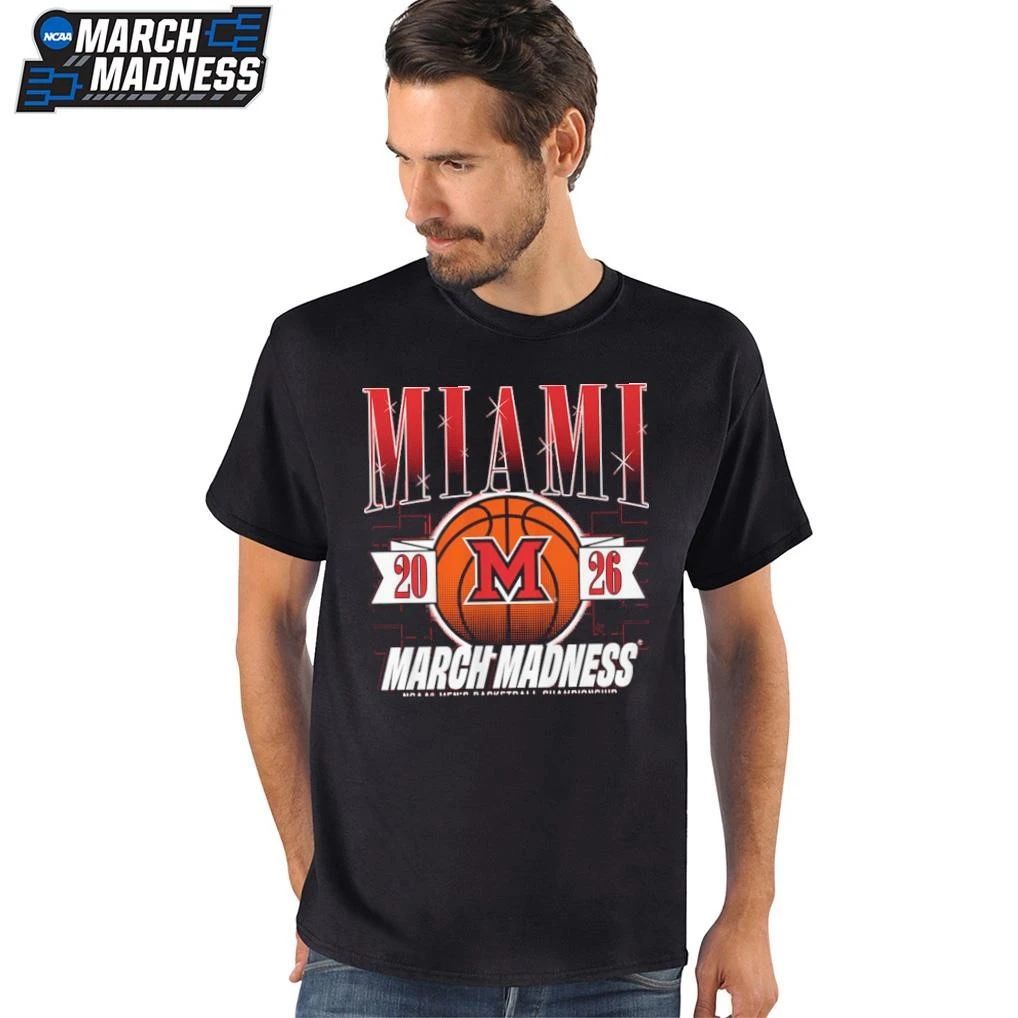 Miami OH RedHawks Men’s Basketball 2026 NCAA Division I Championship March Madness Bound T-Shirt