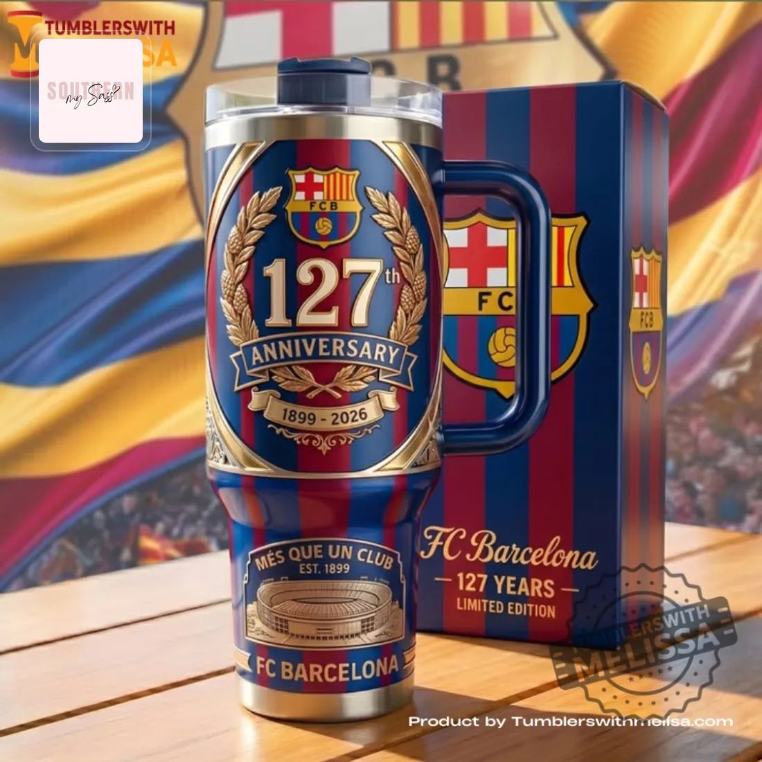 FC Barcelona 127th Anniversary Limited Edition Commemorative Tumbler