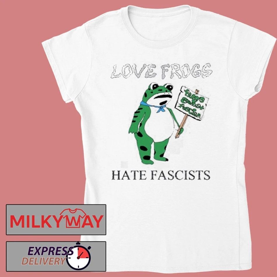 Love Frogs Hate Fascism Tour shirt