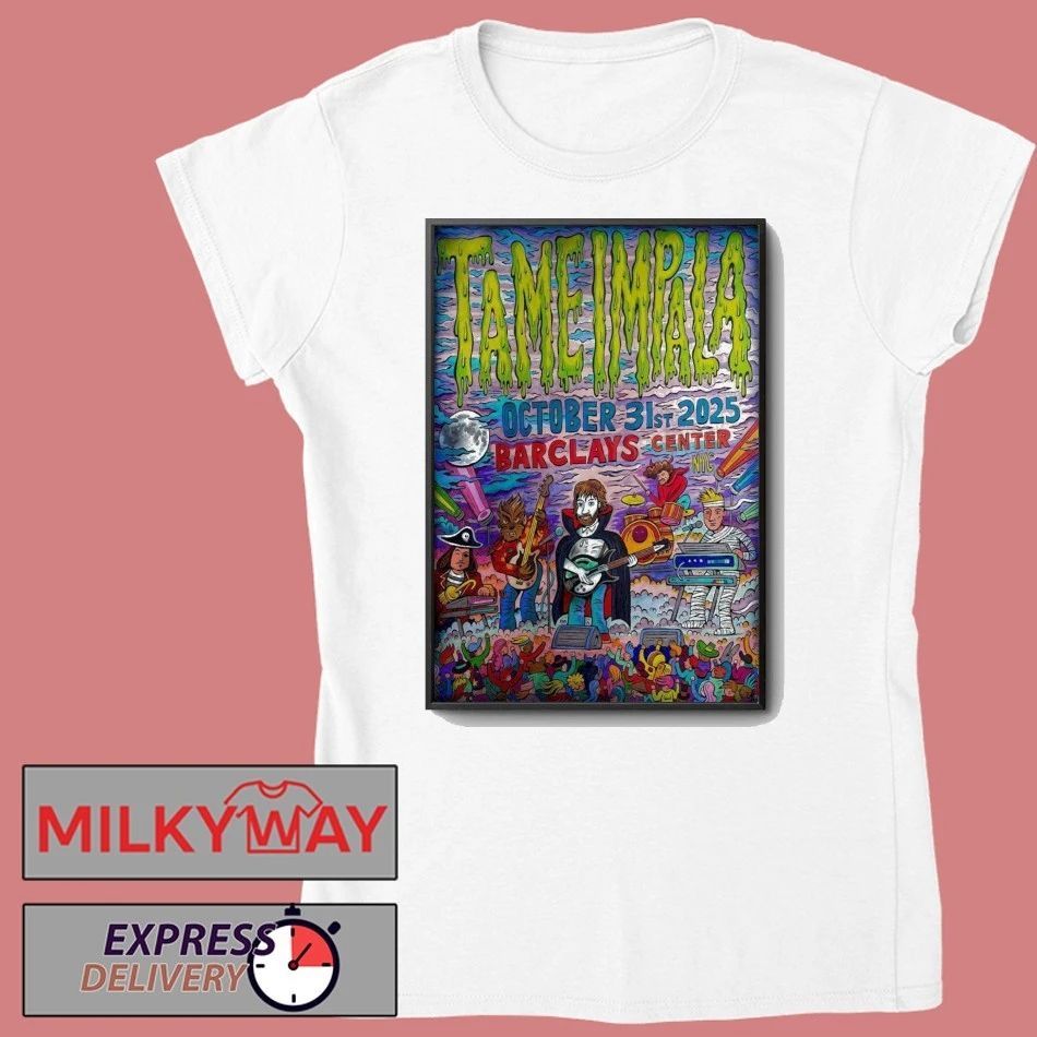 Tame Impala Barclays Center Brooklyn, NY Oct 31 2025 Tour Poster shirt