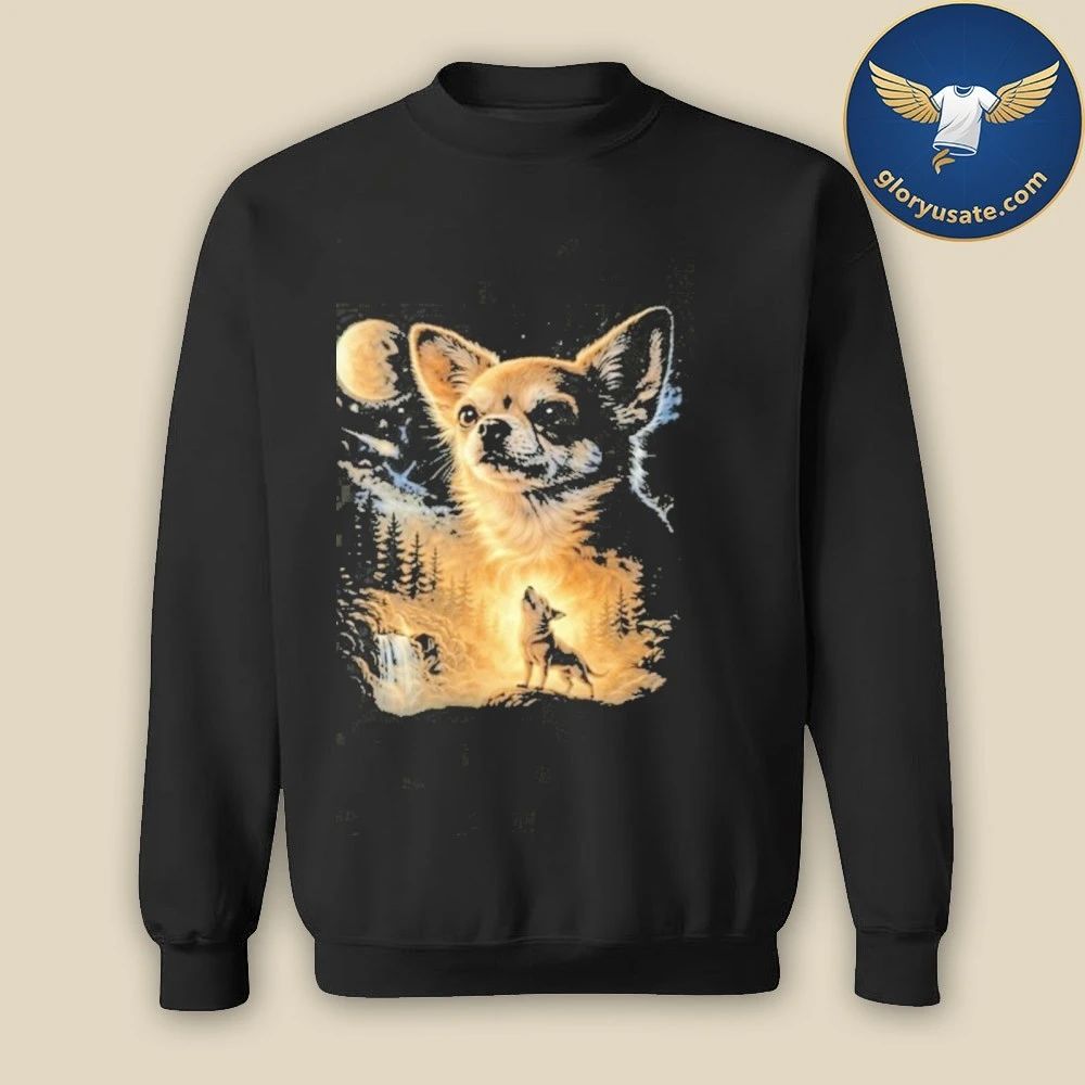 Chihuahua Howling To The Moon Shirt