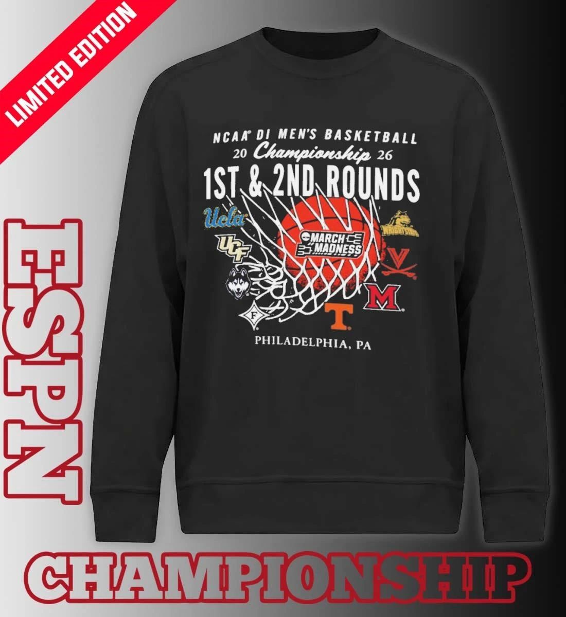 2026 NCAA DI Men’s Basketball 1st, 2nd Rounds – Philadelphia Shirt