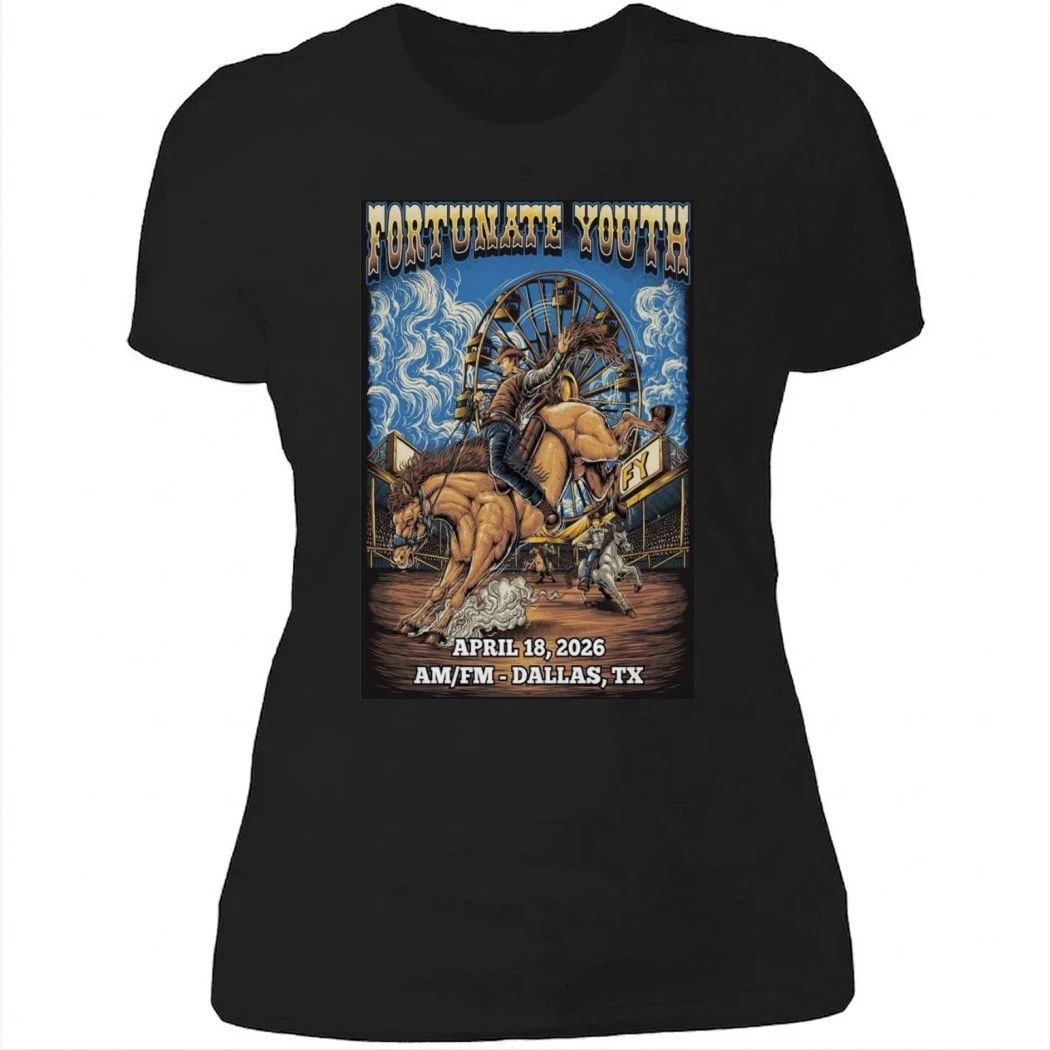 FORTUNATE YOUTH Poster Apr 18 2026 Dallas, TX Tour Shirt