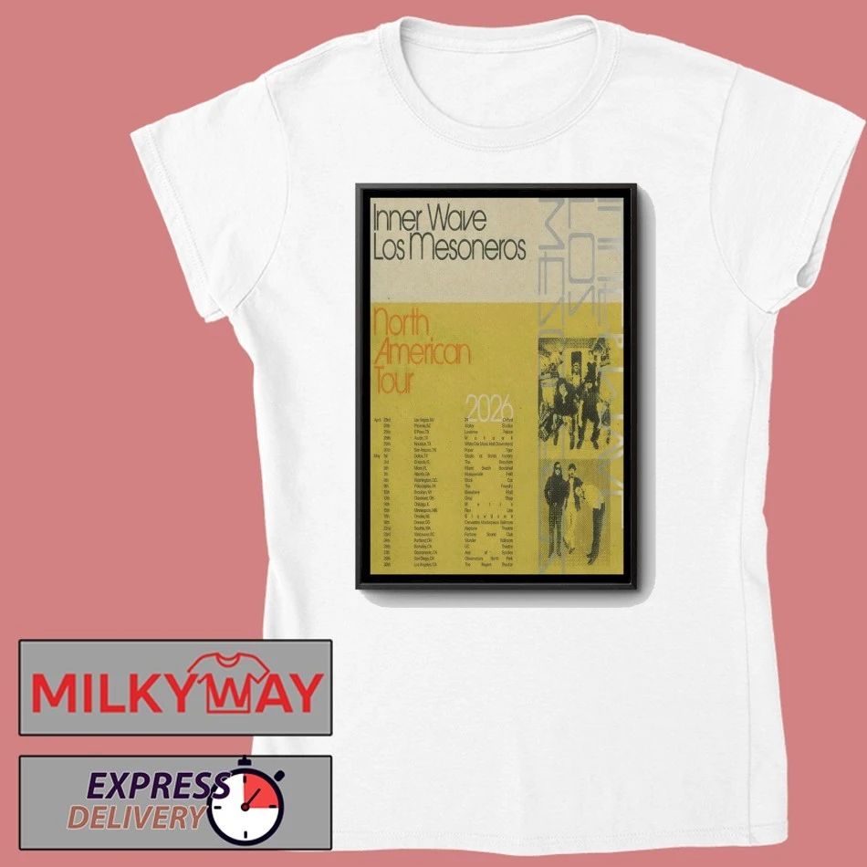 Inner Wave And Los Mesoneros NA 2026 Tour Poster shirt