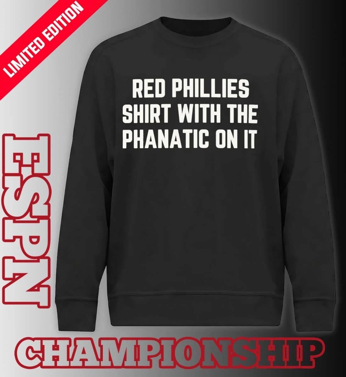 Meta Phillies Shirt Red Phillies Shirt With The Phanatic On It