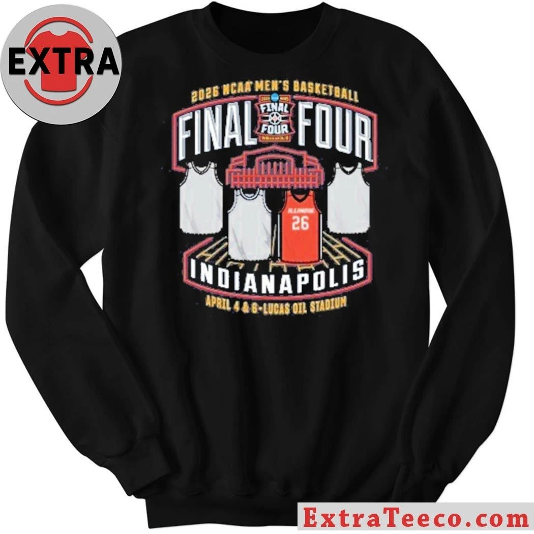 Illini Men’s Basketball 2026 Final Four 4-Team Jersey Graphic T-Shirt
