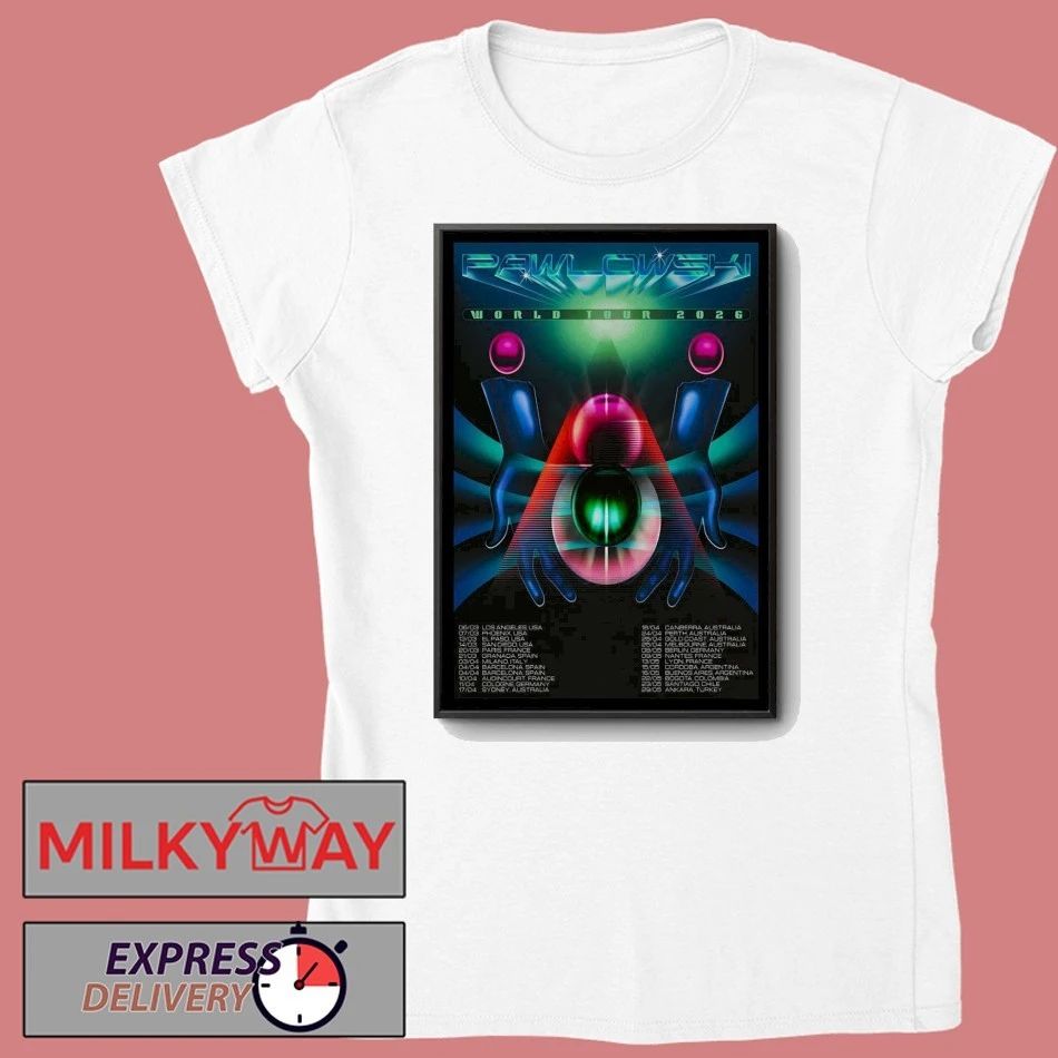 Pawlowski 2026 World Tour Poster T-Shirt