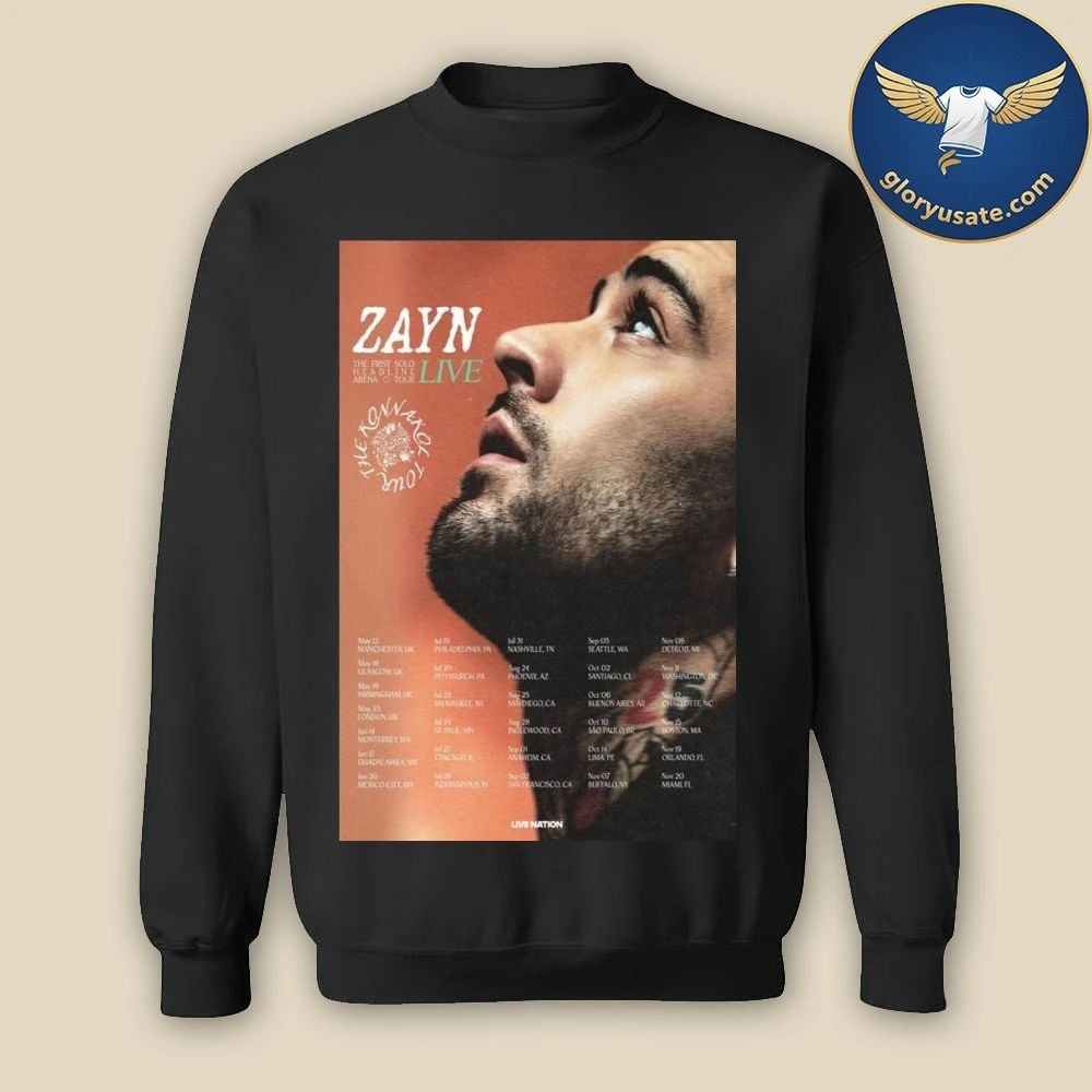 Zayn The Konnakol Tour 2026 Poster Shirt