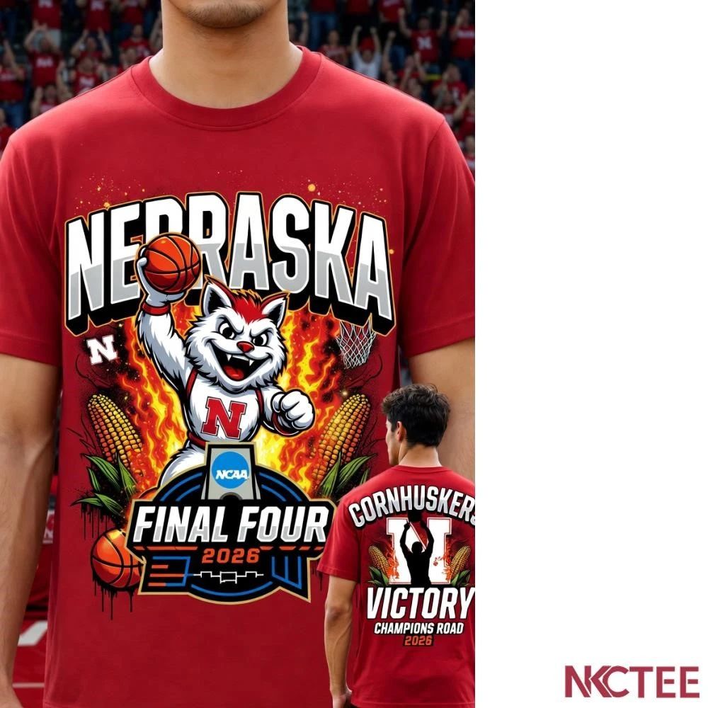 NKCtees 2026 NCAA Tournament Final Four Nebraska Cornhuskers men’s basketball shirt