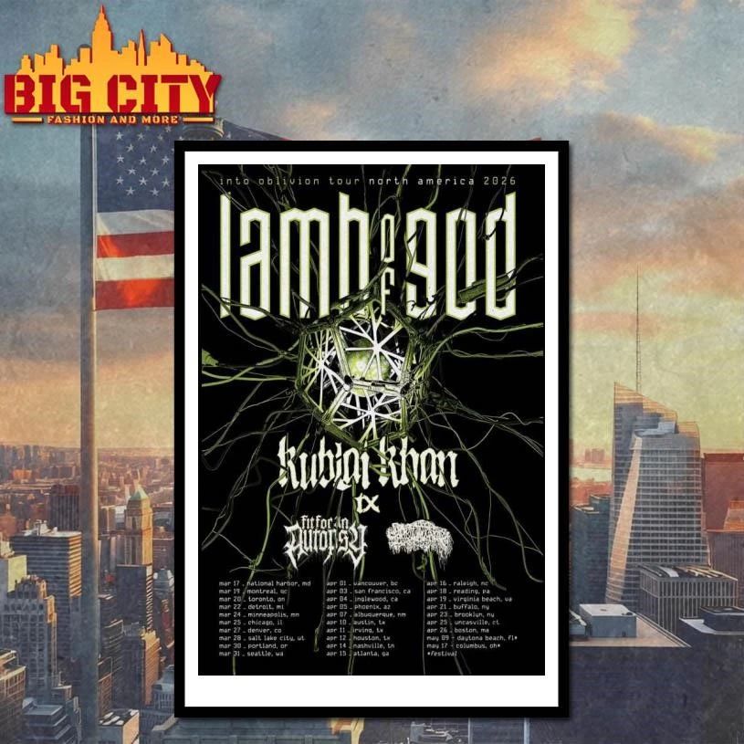 Sanguisugabogg Into Oblivion Tour North America 2026 Poster Shirt