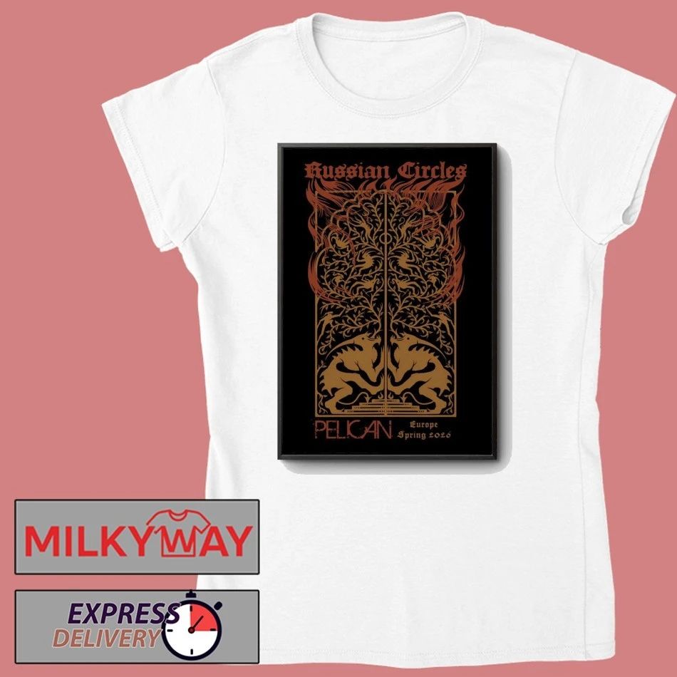 Russian Circles EU 2026 Spring Tour Poster shirt