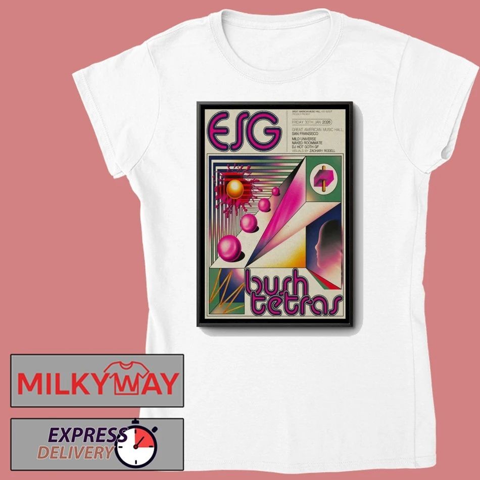 ESG And Bush Tetras Great American Music Hall in San Francisco CA Jan 30 2026 Poster shirt