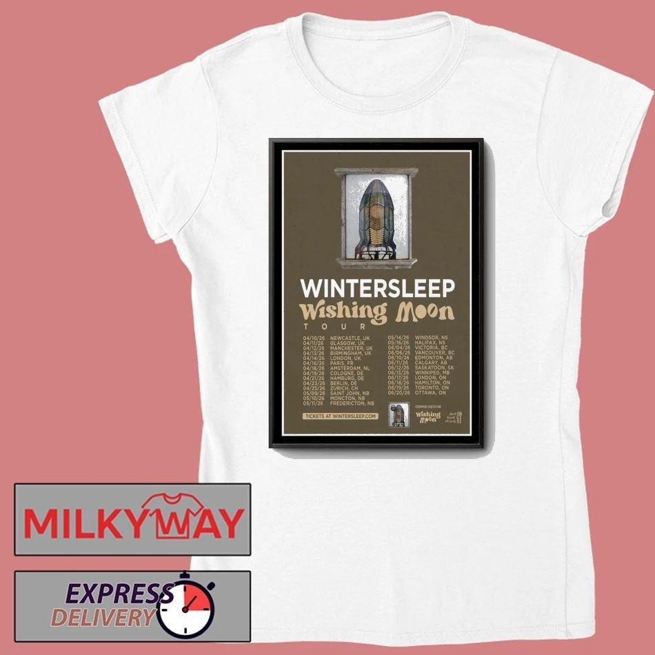 Wintersleep Wishing Moon Tour 2026 Poster shirt
