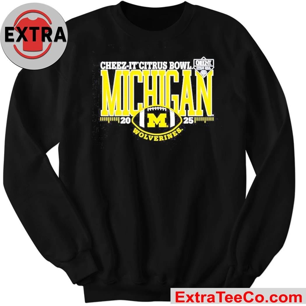Cheez-It Citrus Bowl Michigan Wolverines 2025 Logo Shirt