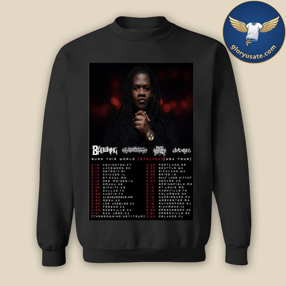 Akeem Bivens Burn This World Evolved USA Tour 2026 Poster Shirt
