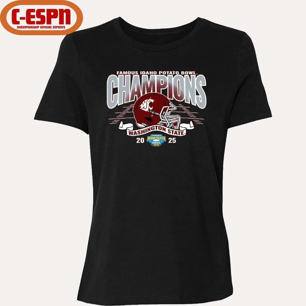 Washington State University Cougars Football 2025 Potato Bowl Champions Shirt