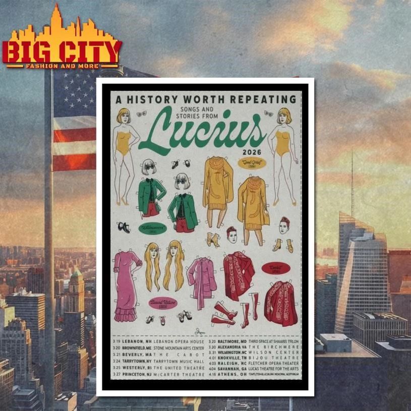 Lucius Tour 2026 A History Worth Repeating Tour Poster Shirt