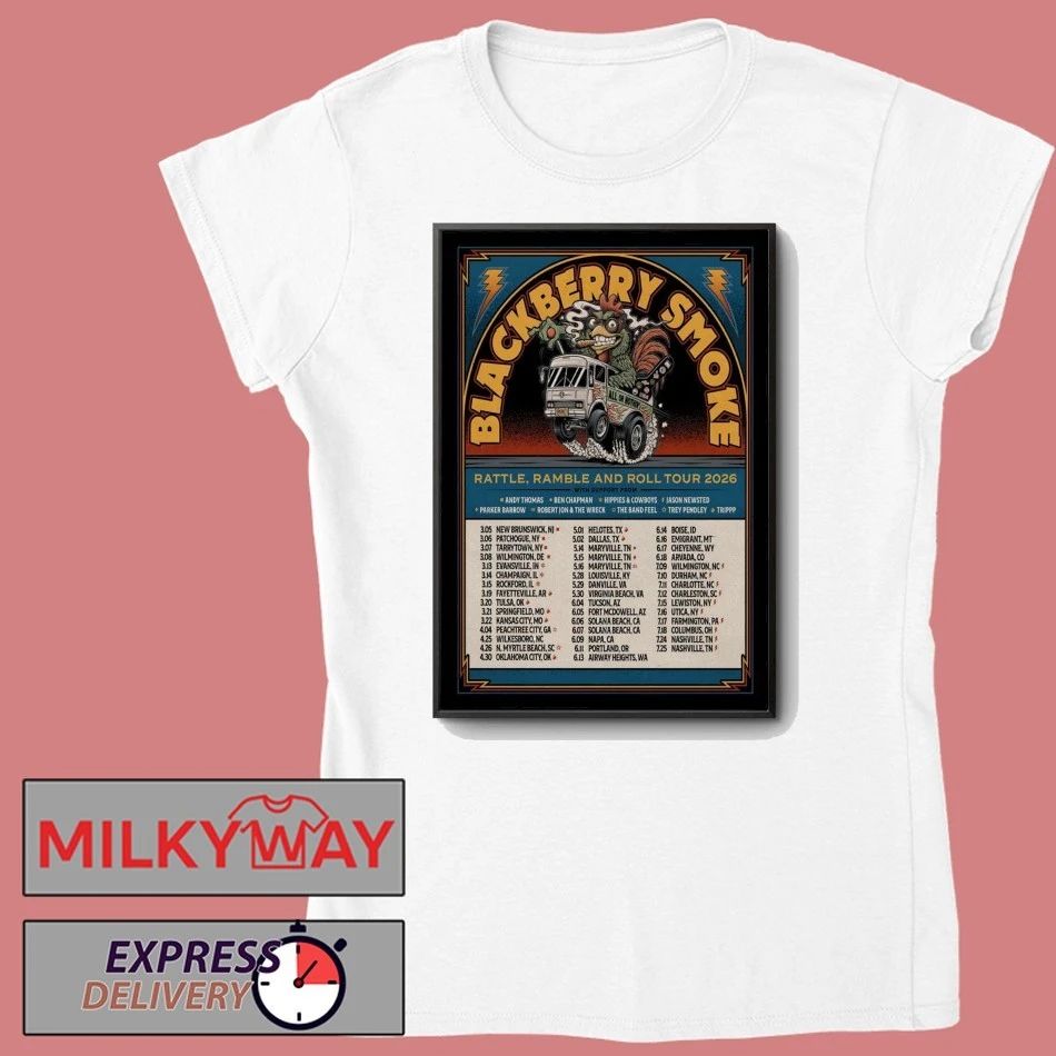 Blackberry Smoke Rattle, Ramble And Roll Shows 2026 Poster shirt