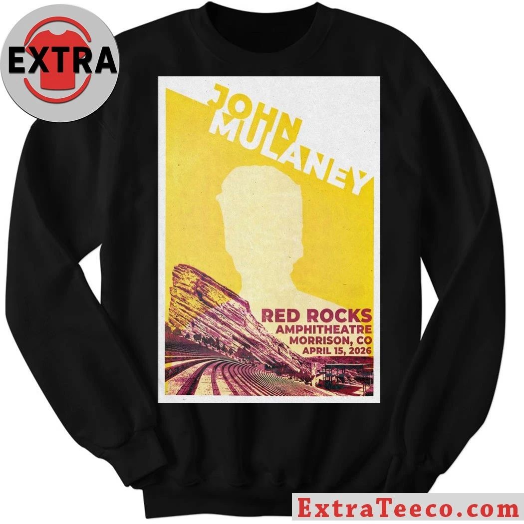 John Mulaney Apr 15 2026 Red Rocks Amphitheatre Show Poster Shirt
