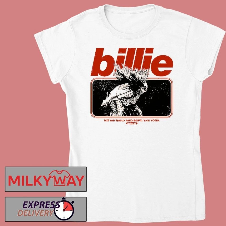 Billie Eilish Live In 3D Hair Whip Mustard shirt