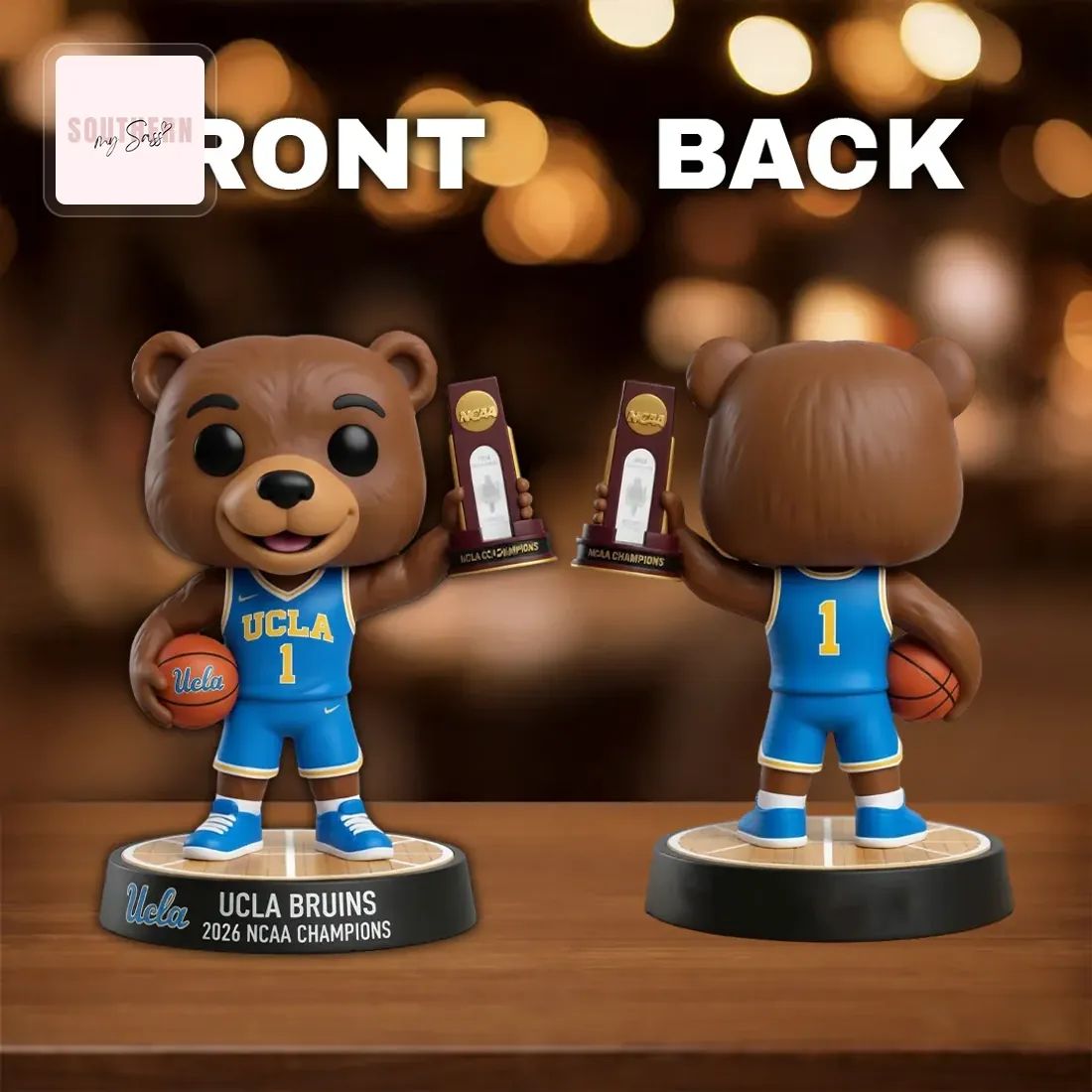 UCLA Bruins 2026 NCAA Women’s Basketball Champions Pop Figure Doll