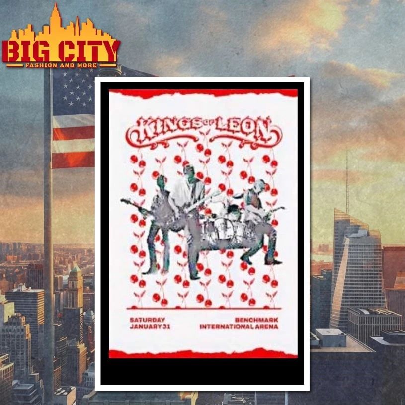 Kings Of Leon Event Tampa Fl On Jan 31 2026 Poster t-shirt