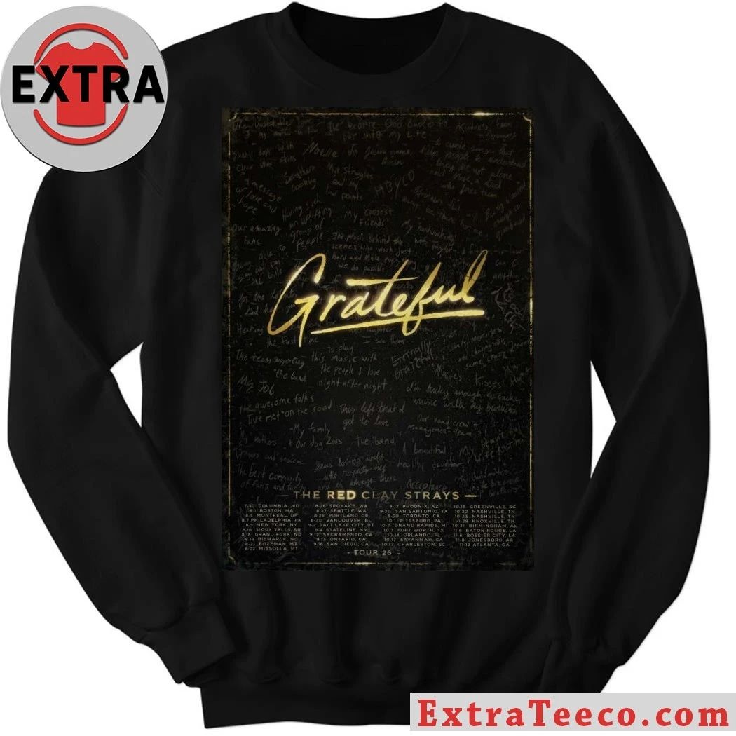 The Red Clay Strays 2026 Grateful Tour Poster T-Shirt