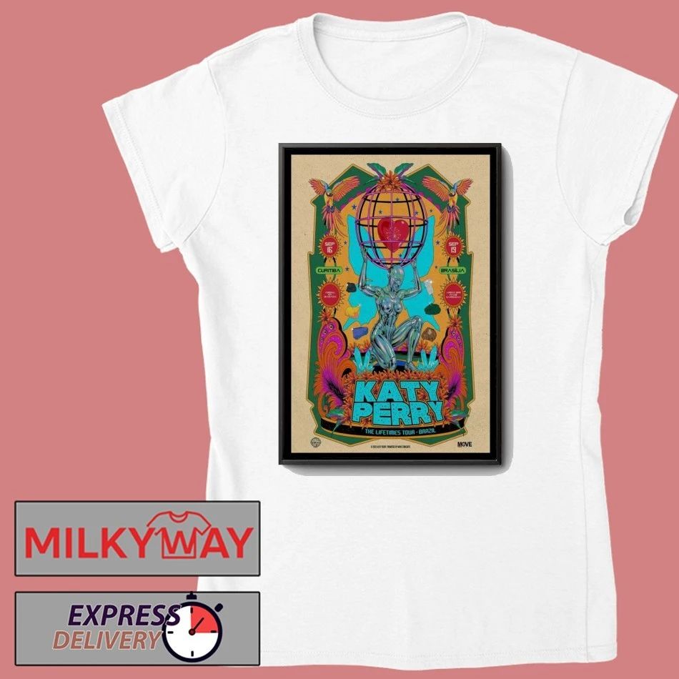 Katy Perry Tour Dates Brazil Poster shirt