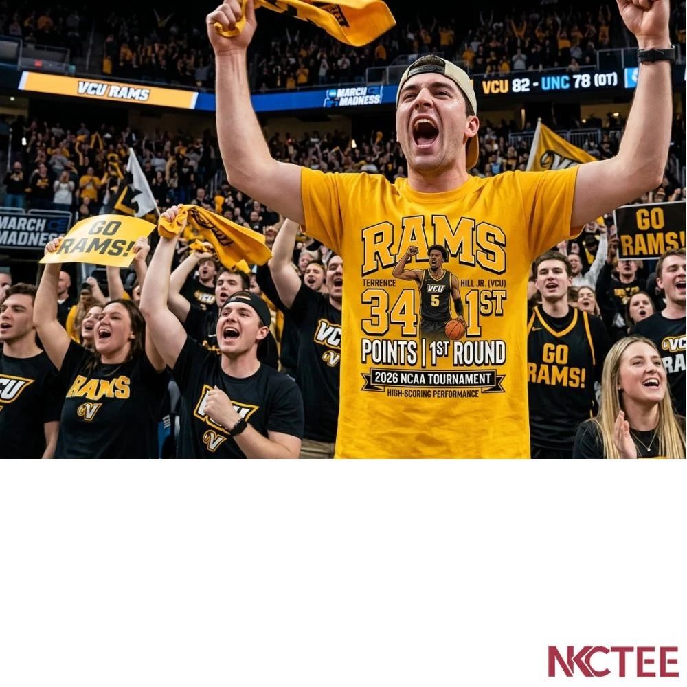 NKCtees 2026 NCAA Tournament High-Scoring Performances Terrence Hill Jr. (VCU) 34 points in the First Round shirt