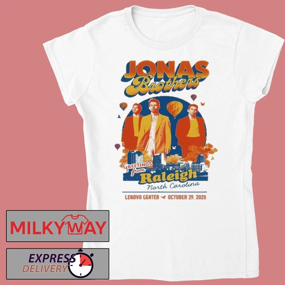 Jonas Brothers Tour Raleigh, NC Event 10.29.2025 shirt