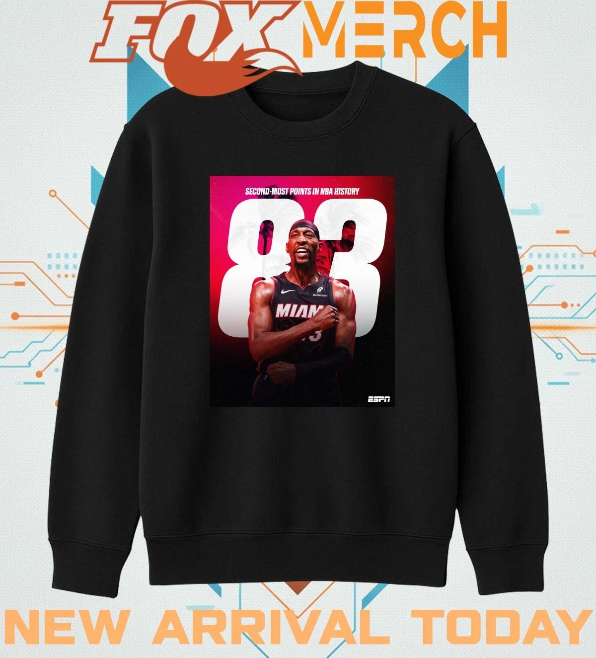 Bam Adebayo 83 points second-most points in NBA history t-shirt