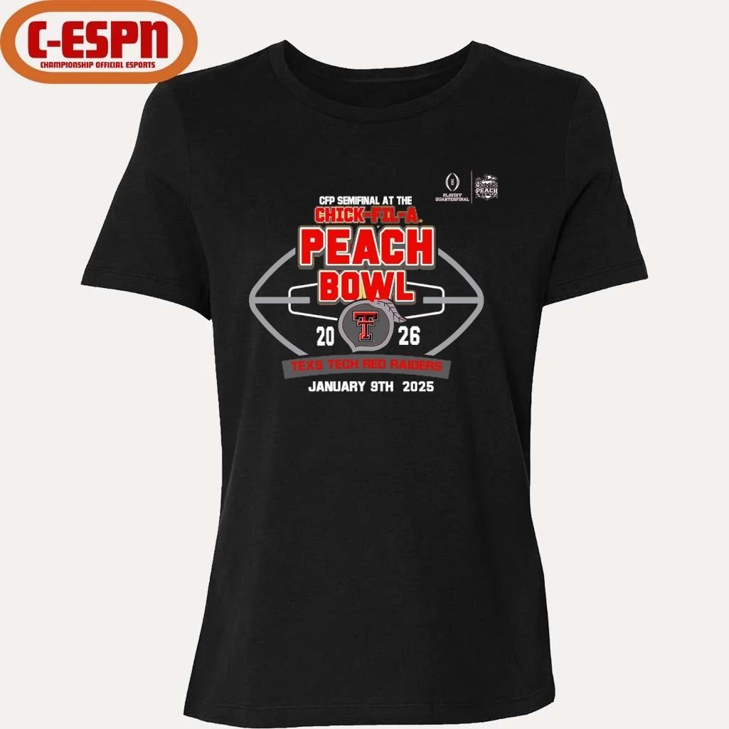 Texas Tech Red Raiders Chick-Fil-A Peach Bowl 2026 Shirt