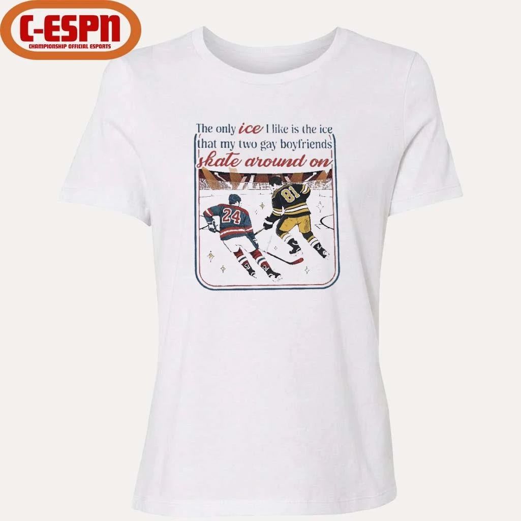 Ice Skate Around On Boston Raiders Hockey Shirt