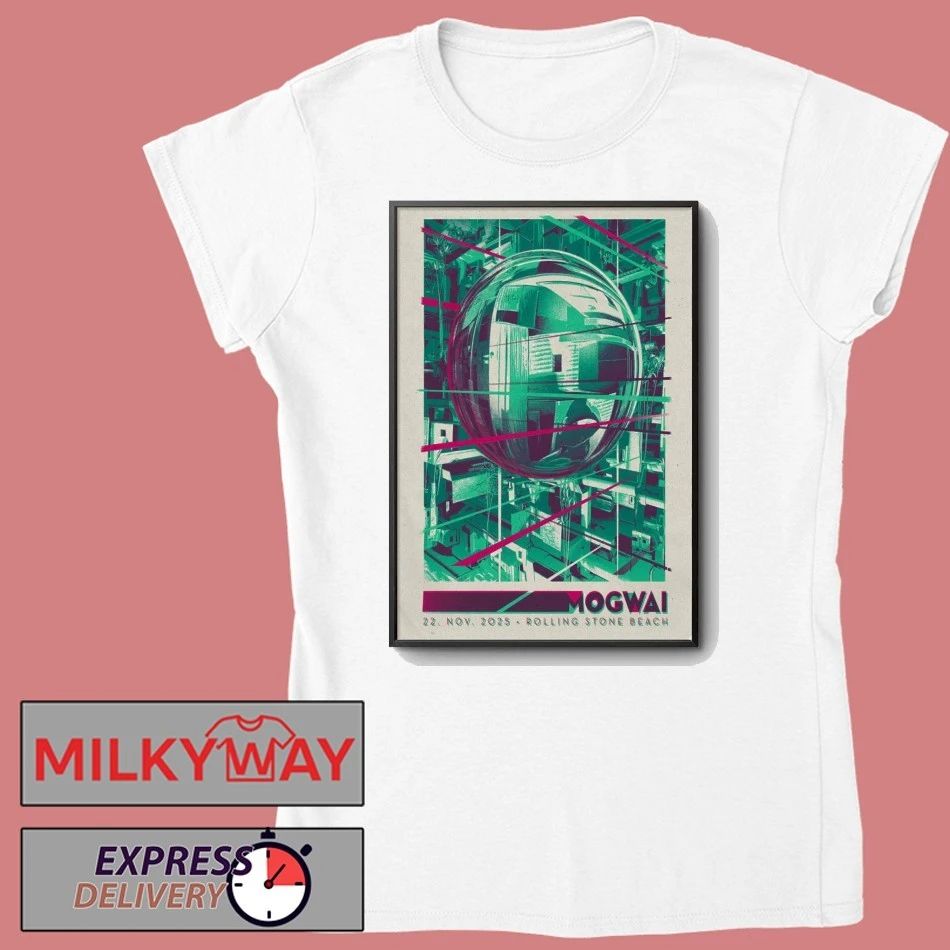 Mogwai At Rolling Stone Beach Festival On Nov 22 2025 Poster shirt