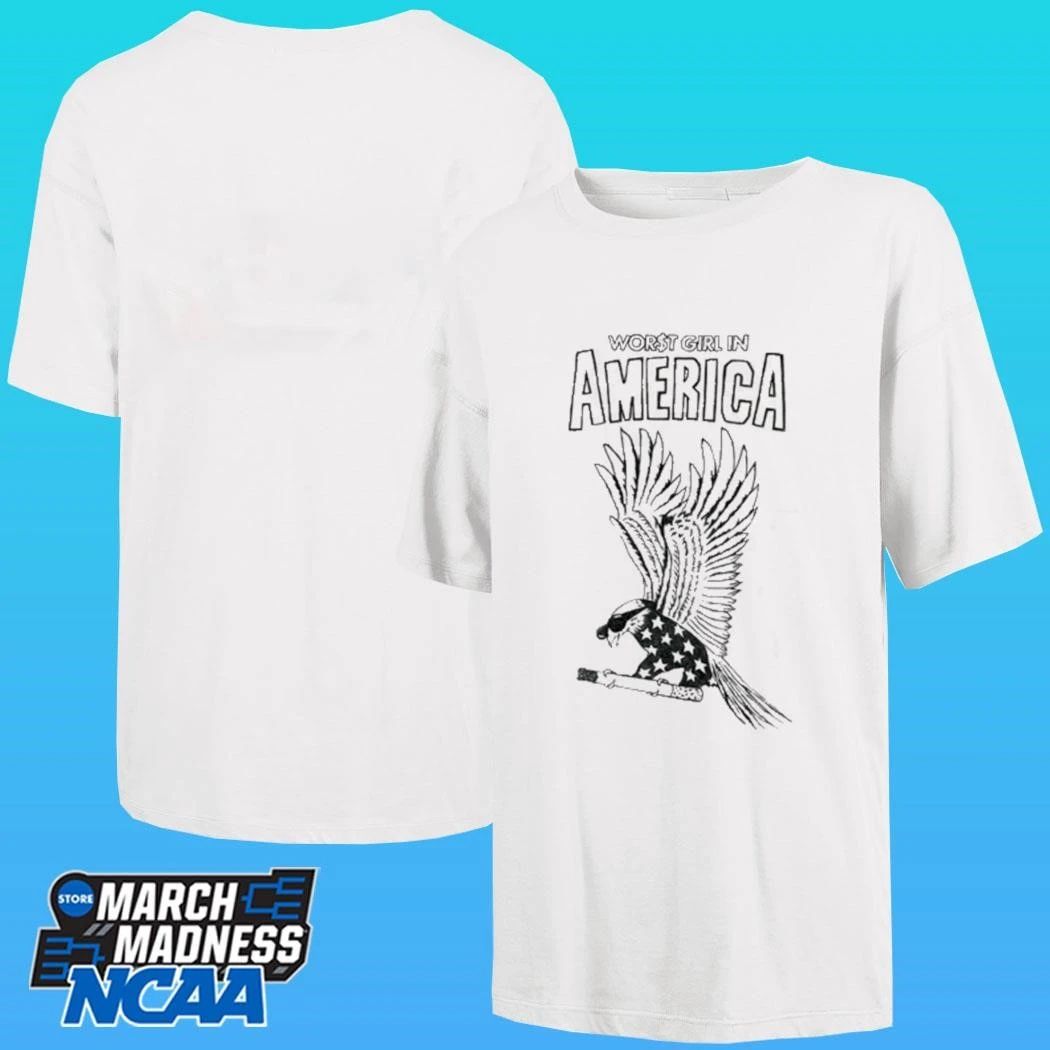 Slayyyter Wgia$ Eagle Worst Girl In America Shirt