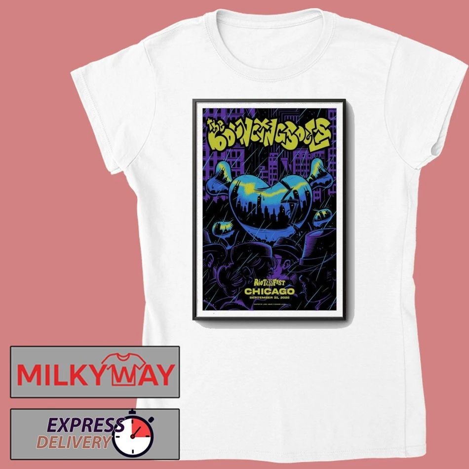 Poster The Bouncing Souls Tour Chicago, IL 09 21 2025 shirt