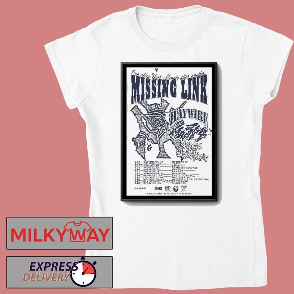 Missing Link January Tour 2026 Poster shirt