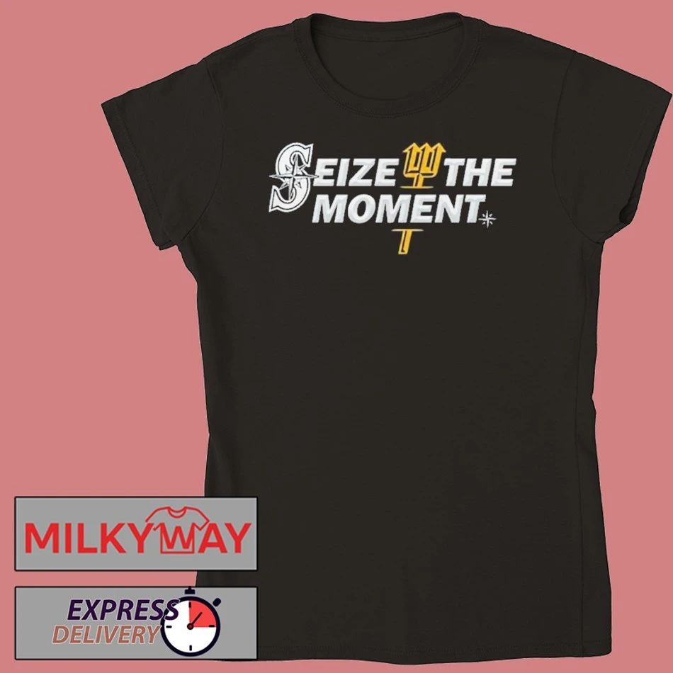 Mariners “Seize The Moment” Special Black Shirt